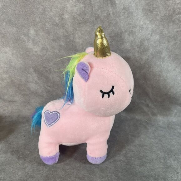 Lot Of (3) Snug a Babies Unicorn Gold Horn Mini  Plush Stuffed Animals - Picture 4 of 11